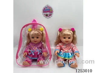 13 inch doll with 4 sound in PVC bag
