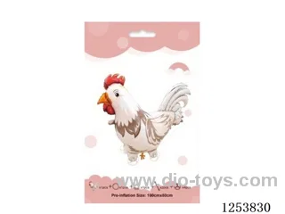 Medium size Creamy Chickens on wheels (Carded) Balloons