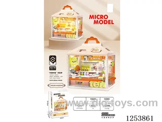 Milk tea shop with light Not included battery