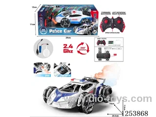 2.4G 5ch RC stunt car with light/spray included battery