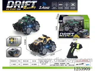 2.4G rc stunt car with light included battery