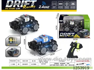 2.4G rc stunt car with light included battery