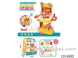2-in-1 Storage Backpack: Burger Table