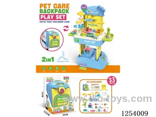 2-in-1 Storage Backpack Pet Table