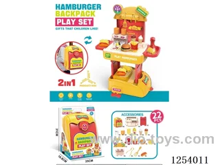 2-in-1 Storage Backpack Burger Table