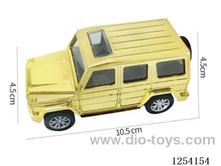 Plastic pull back car
