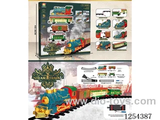 Classic Steam Charging Railway Train (Christmas model) W L/M/spray/songs included battery