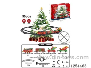 Classic Electric Railway Train (Christmas model) W L/M/spray/songs not included battery