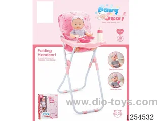 12 inch doll + dining chair ( vinyl head hands and feet / body blowing)
