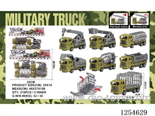 4PCS pull back Military Engineering Vehicles 2 mixed