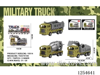pull back Military Engineering Vehicle 3 mixed