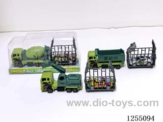 Pull back Dinosaur Engineering Vehicle (with pull back Car)