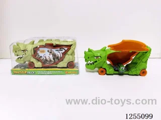 Free-Wheel Dinosaur Storage Vehicle (with pull back plane)