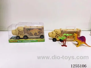 Free-Wheel Dinosaur Vehicle Set (with dinosaur)