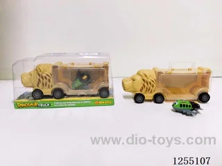 Free-wheel Dinosaur Car Set (with pull back aeroplane)
