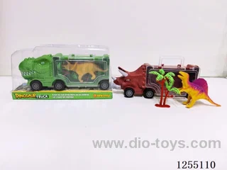 Free-wheel Dinosaur Storage Car (with dinosaur)