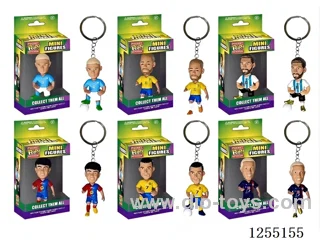 3-inch Football Star Figurine Keychains (6 Variants Assorted)