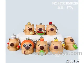 Capybara Keychain 8 Designs