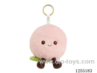 Peach Plush Keyring