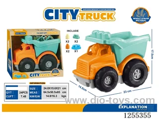Wheat straw 7PCS small engineering vehicle
