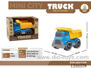 Mini straw cartoon dump truck