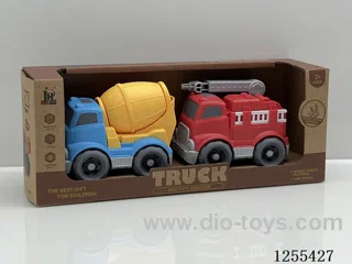 Mini straw cartoon car 2PCS