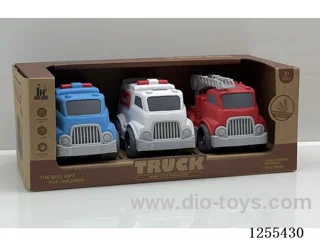 Mini straw cartoon car 3PCS