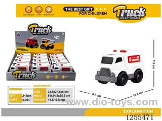 Mini cartoon ambulance 12PCS