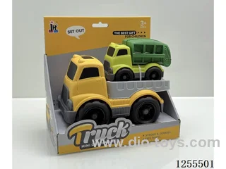 Cartoon flatbed trailer