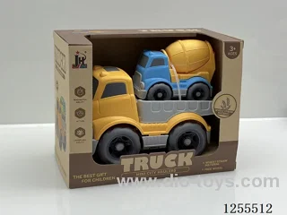 Straw cartoon flat trailer