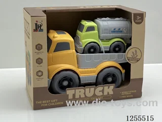 Straw cartoon flat trailer