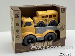 Straw cartoon flat trailer