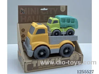Straw cartoon flat trailer