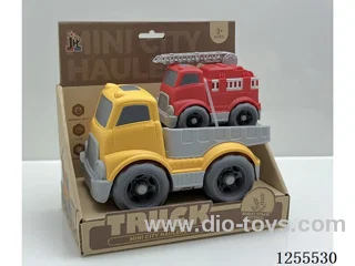 Straw cartoon flat trailer