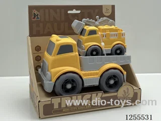 Straw cartoon flat trailer
