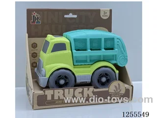 Straw cartoon sanitation vehicle