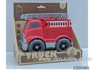 Straw cartoon fire truck