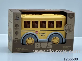 Straw cartoon bus