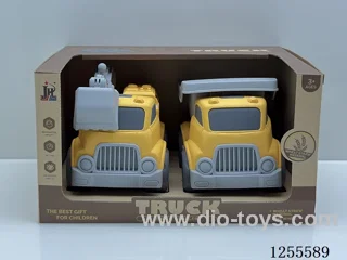 Straw cartoon car 2PCS
