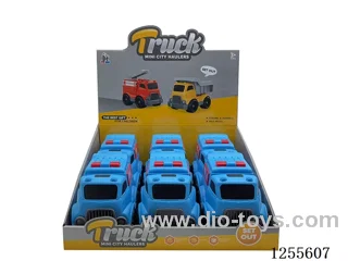 Cartoon police car 6PCS