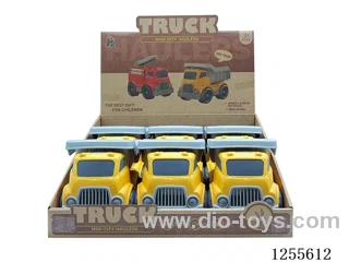 Straw cartoon dump truck 6PCS