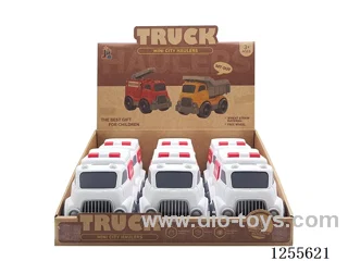 Straw cartoon ambulance 6PCS