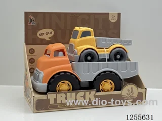 Straw cartoon flatbed car