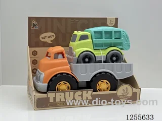 Straw cartoon flatbed car