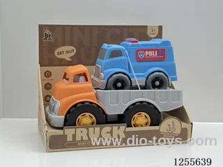 Straw cartoon flatbed car