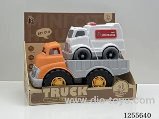 Straw cartoon flatbed car