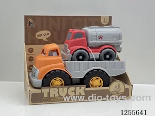 Straw cartoon flatbed car