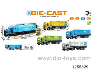 Inertial alloy refrigerated truck W L/M included 3*AG13 battery