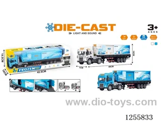 Inertial alloy refrigerated truck W L/M included 3*AG13 battery