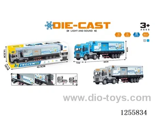 Inertial alloy refrigerated truck W L/M included 3*AG13 battery